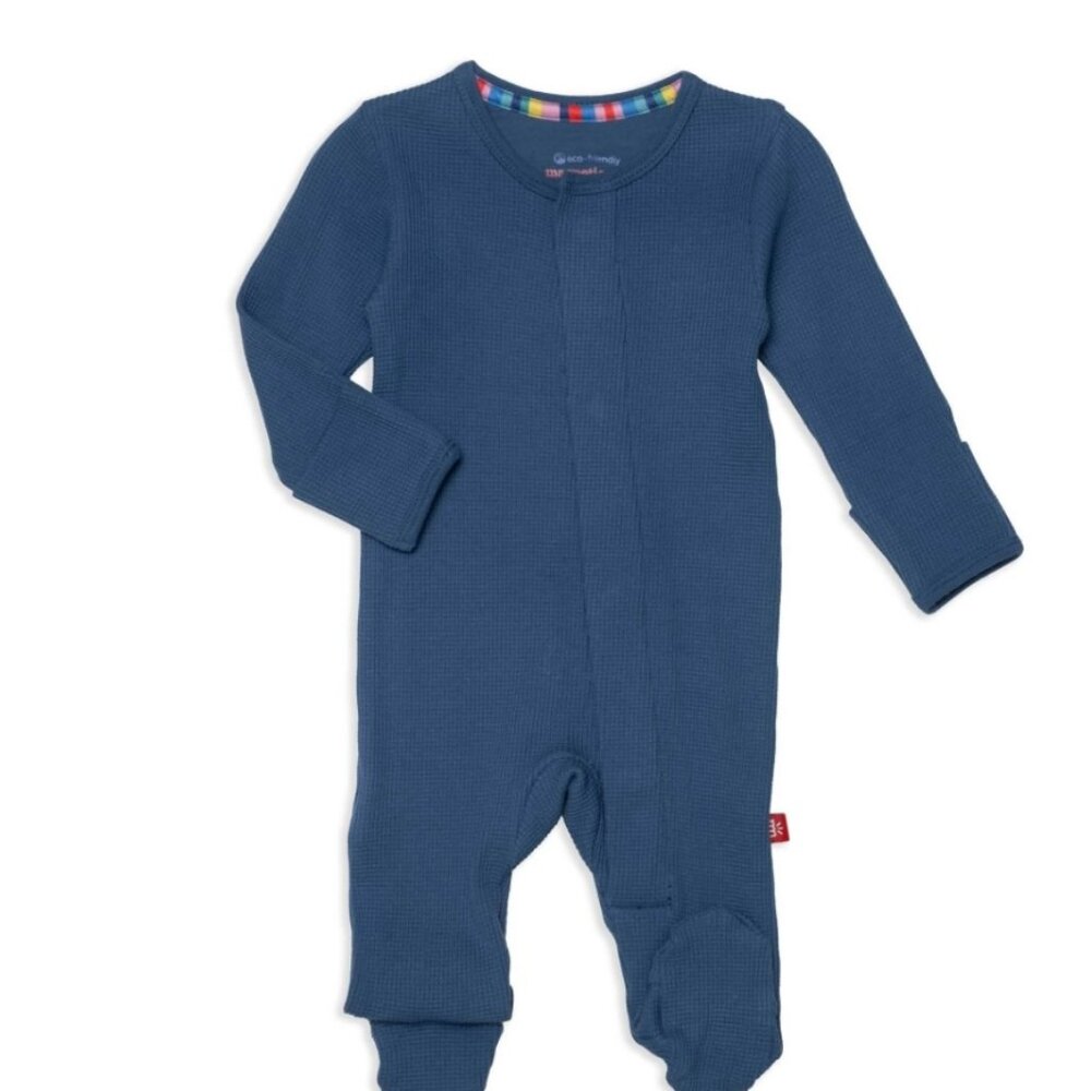 Magnetic Me Symphony Blue Magnetic Waffle Footie